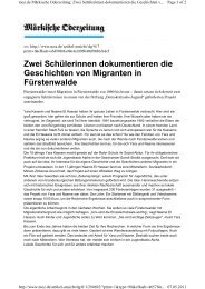 Zwei Schülerinnen dokumentieren die Geschichten von Migranten ...