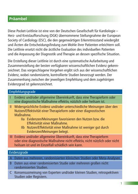 ESC POCKET GUIDELINES - Leitlinien - Deutsche Gesellschaft für ...