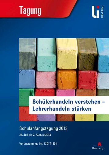 Schulanfangstagung 2013 - Landesinstitut für Lehrerbildung und ...