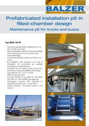 Prefabricated installation pit in filled-chamber design - balzer-mm.de