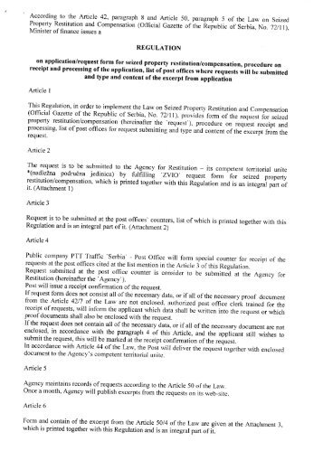 According to the Article 42, paragraph 8 and Article 50, paragraph 5 ...