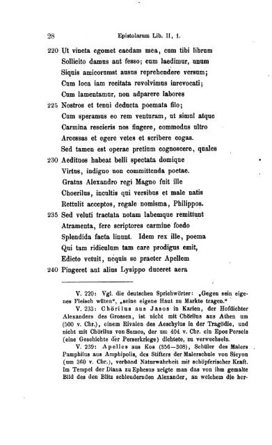 Die Briefe des Horaz an Augustus und Julius Florus [microform]