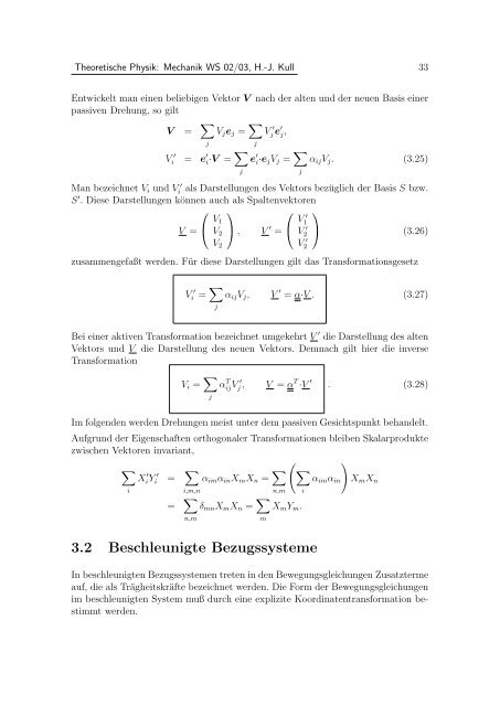 Theoretische Physik: Mechanik - Skriptum zur Vorlesung - Laserphysik