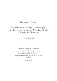 Theoretische Physik I (Stand 24.07.05, PDF) - Laserphysik