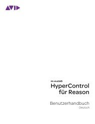 HyperControl für Reason • Benutzerhandbuch - M-Audio