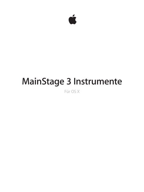 MainStage 3 Instrumente Für OS X - Apple