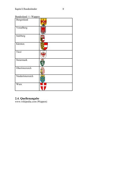 Kapitel 2 Die Bundesländer 2.1 Einstieg ins Thema ...