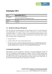 Arbeitsplan 2011 - Schweizer Bauer