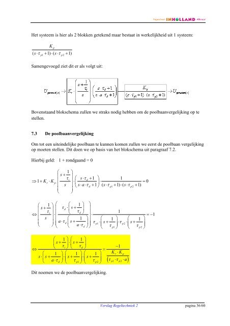 Verslag Regeltechniek 2