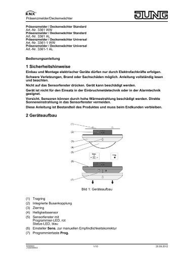 1 Sicherheitshinweise 2 Geräteaufbau