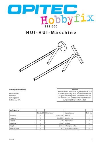 111.600 HUI-HUI-Maschine