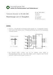 Musterlösungen zum 13.¨Ubungsblatt - next-internet.com