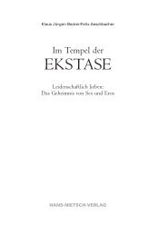 Leseprobe: Im Tempel der Ekstase - Hans Nietsch Verlag