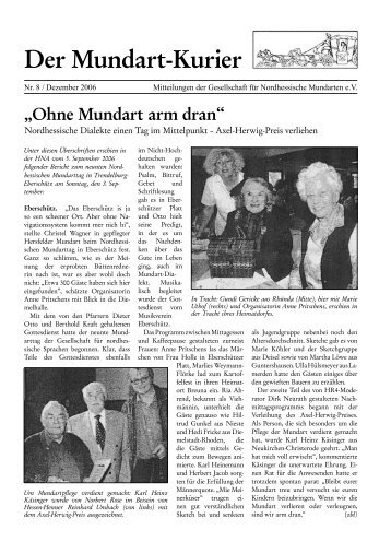 MAK 08, 2006 - Gesellschaft für Nordhessische Mundarten