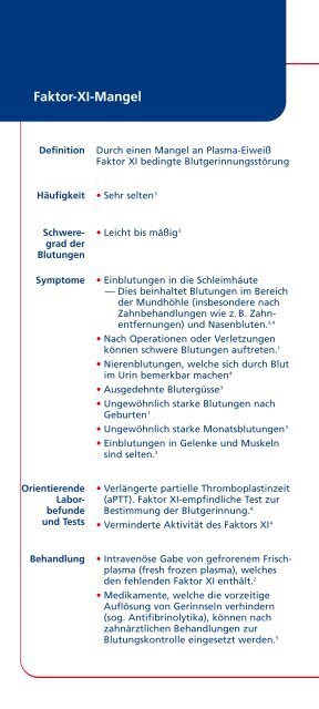 Seltene Blutgerinnungsstörungen