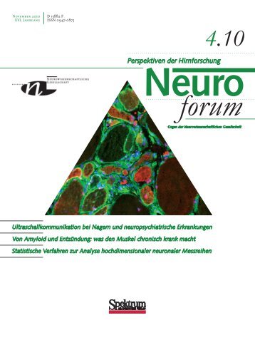 Neuroforum 4/10 - Neurowissenschaftliche Gesellschaft eV - MDC