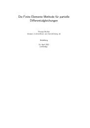Die Finite Elemente Methode für partielle Differentialgleichungen