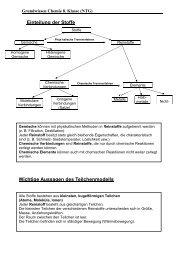 Grundwissen Chemie 8 Klasse G8 Ohm Gymnasium