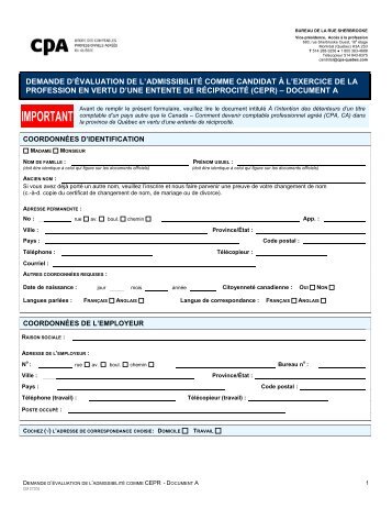 document a - Ordre des comptables agréés du Québec