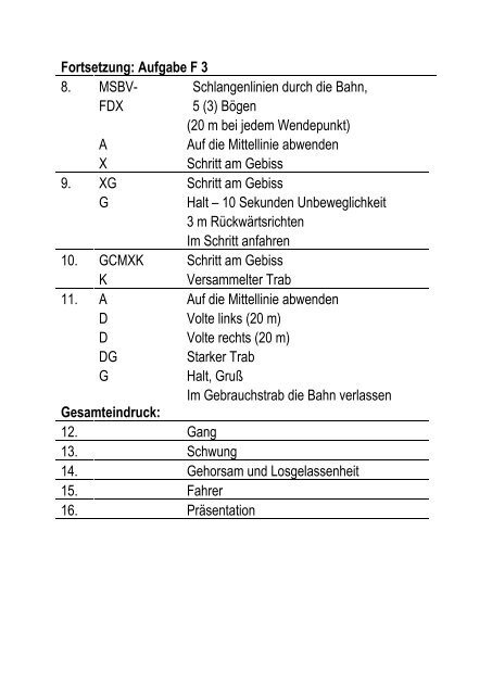 Anhang 9: Dressurprüfungen für Gespanne Anforderungen ... - OEPS