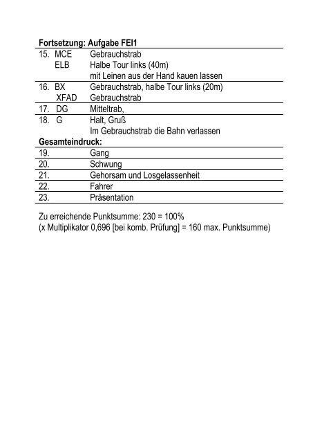 Anhang 9: Dressurprüfungen für Gespanne Anforderungen ... - OEPS