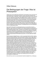 Die Bedingungen der Frage: Was ist Philosophie?