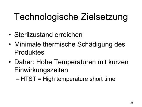 Methoden der Haltbarmachung von Lebensmitteln durch Einwirkung ...