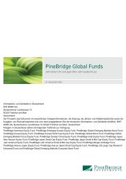 PineBridge Global Funds - Stockselection GmbH
