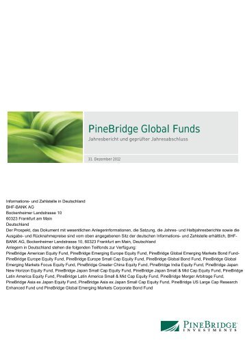 PineBridge Global Funds - Stockselection GmbH