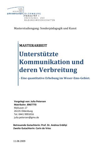 Unterstützte Kommunikation und deren Verbreitung - oops ...