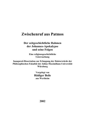 Dokument 1.pdf (16.235 KB) - OPUS - Universität Würzburg