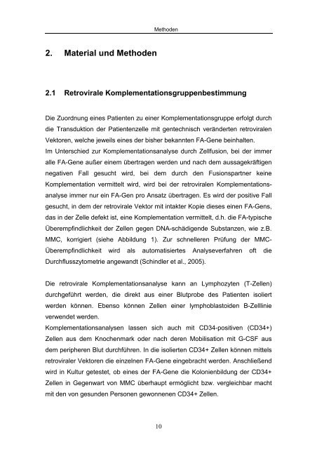 Genotyp-Phänotyp Korrelation bei Fanconi Anämie - OPUS ...