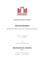 Bachelorarbeit - Labor für künstliche Intelligenz