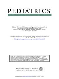 Efficacy of Neonatal Release of Ankyloglossia: A ... - Pediatrics