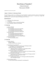 Musterlösung zu Übungsblatt 5 - Praktische Informatik IV