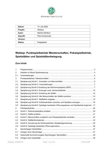 Gliederung - DFBnet