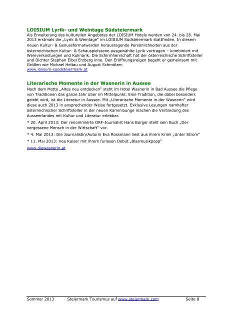 Pressetext (PDF) - Presse - Steiermark