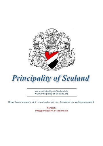 Memorandum von DR. A. L. CHR. M. OOMEN - Principality of Sealand