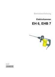 Betriebsanleitung Elektrohammer EH 6, EHB 7 - Wacker Neuson