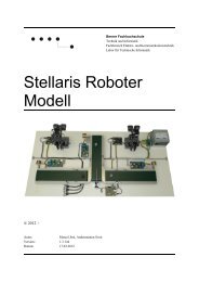 Stellaris Roboter Modell - Berner Fachhochschule