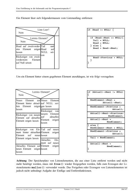 Eine Einführung in die Programmiersprache C und ... - C /C++ Ecke