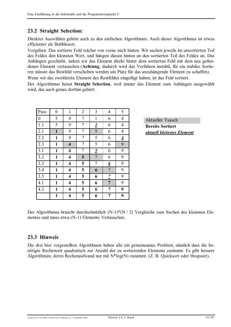 Eine Einführung in die Programmiersprache C und ... - C /C++ Ecke