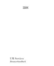 UM Services Benutzerhandbuch - Ibm