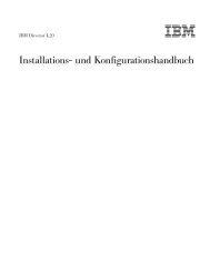 IBM Director 4.20: Installations- und Konfigurationshandbuch