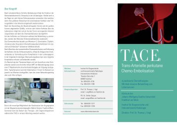 TACE-Flyer - Institut für Diagnostische und Interventionelle Radiologie