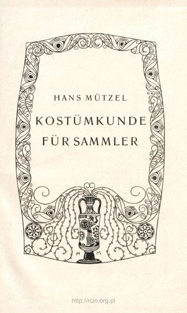 kostumkunde für sammler