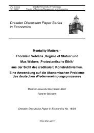 Dresden Discussion Paper Series in Economics - Technische ...