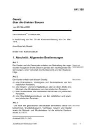 Gesetz über die direkten Steuern - Schaffhauser Rechtsbuch ...