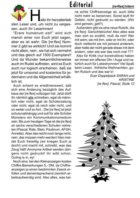 Münsters Schülerzeitung - re*flex