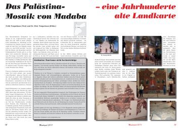 Das Palästina- Mosaik von Madaba – eine Jahrhunderte alte ...